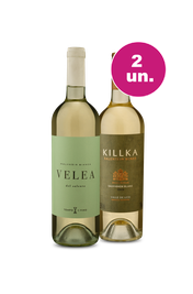Kit 2 - Encontro de Campe&otilde;es: Velea Salento Malvasia Bianca e Salentein Killka Sauvignon Blanc