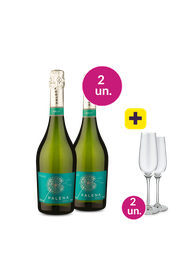 Kit 2 - Espumantes com Par de Ta&ccedil;as Gr&aacute;tis - Exclusivo