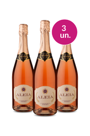 Kit 3 - Espumante Aleia Ros&eacute; por R$ 99 - Exclusivo We