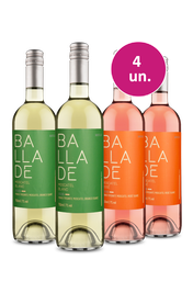 Kit 4 - Frisante Ballade Branco e Ros&eacute; - Exclusivo We
