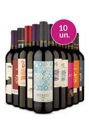 Kit 10 - Tintos Secos - R$25,90 por Garrafa