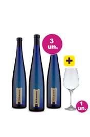 Kit 3 - Las Perdices Gew&uuml;rztraminer + Ta&ccedil;a de Cristal Gr&aacute;tis - Exclusivo We