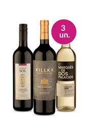 Kit 3 - Vinhos de Respeito por R$99 - Oferta Absurda
