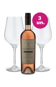 Kit Especial - Casas Del Toqui Rosé + Par de Taças de Cristal