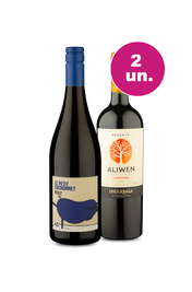 Kit 2 - Le Petit Cochonnet Merlot e Aliwen Reserva Carm&eacute;n&egrave;re