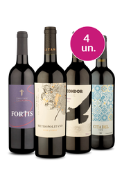 Kit 4 - Tintos por R$25,90 por Garrafa - Oferta Absurda