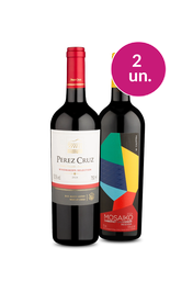 Kit 2 - Wine Pendura - P&eacute;rez Cruz Winemakers e Mosaiko