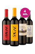 Kit 4 - Só tomo Vinho Seco! - Tintos Secos por R$99