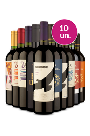 Kit 10 - Tintos Secos por R$25,90 por Garrafa