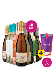 Kit 10 - Frisantes e Espumantes + Bolsa t&eacute;rmica 1 garrafa Gr&aacute;tis - Exclusivo We