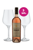 Kit Especial - Casas Del Toqui Rosé + Par de Taças de Cristal