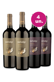 Kit 4 - Partridge Reserva Edi&ccedil;&atilde;o Limitada - Oferta Absurda Black Wine