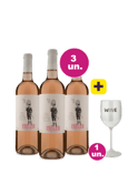 Kit 3 - Iselen Rosado + Taça Acrílico Vinho Grátis