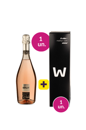 Kit 2 - Espumante Reolo Ros&eacute; Brut + Caixa de Presente Wine - Exclusivo We