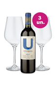 Kit Especial - U By Undurraga Merlot + Par de Taças de Cristal