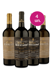 Kit 4 -  Casa Burmester Tinto e Branco - Exclusivo We