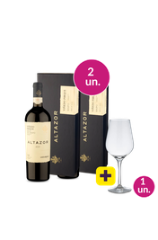 Kit 2 - Altazor D.O. Valle Del Maipo 2023 + Ta&ccedil;a de Cristal p/ Vinho Gr&aacute;tis - Exclusivo We