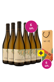 Kit 6 - Metropolitano Chardonnay 2025 + 6 Sacolas Kraft Gr&aacute;tis - Exclusivo We