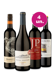 Kit 4 - Tintos de todos os Momentos - R$39,90 por Garrafa - Oferta Insana Cyber Week Wine