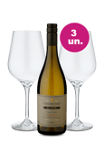 Kit Especial - Casas Del Toqui Chardonnay + Par de Taças de Cristal