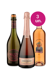 Kit 3 - Sabores Ros&eacute;s por R$99 - Oferta Absurda Imposto Zero