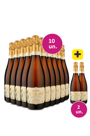 Kit 10 + 2 - Espumante Marav&iacute; Brut + 2 garrafas gr&aacute;tis - Exclusivo We
