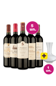 Kit 5 - Quinteto Grand Cru + Decanter de Cristal Grátis - Exclusivo We
