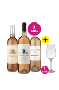 Kit 3 - Rosés Sensacionais + Taça Cristal Grátis
