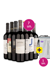 Kit 7 - Vinhos Tintos Incr&iacute;veis + Bolsa Porta Vinhos Gr&aacute;tis - Oferta Absurda