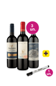 Kit 3 - Países Degustação + Caneta Marca Taça Grátis