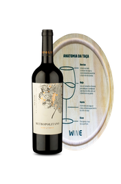 Kit Especial - Metropolitano Red Blend e T&aacute;bua Redonda de Madeira
