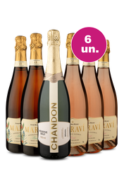 Kit 6 - Espumantes Chandon e Marav&iacute; - Exclusivo We