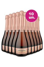 Kit 10 - Espumante Undurraga Ros&eacute; Brut - Exclusivo WE