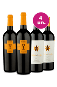 Kit 4 - Encontro de Campeões: Schola Sarmenti Negroamaro e Clos de Los Siete
