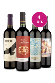 Kit 4 - Tintos por R$ 25,90 a garrafa - Exclusivo We