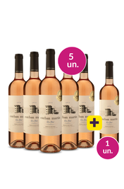 Kit 5 + 1  - Esteban Mart&iacute;n D.O. Cari&ntilde;ena Rosado + 1 garrafa de brinde - Exclusivo WE