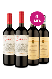Kit 4 - Encontro de Campe&otilde;es: Sibaris Cabernet e Carpineto Rosso di Montepulciano