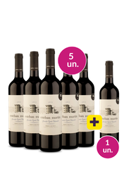 Kit 5 + 1  - Esteban Mart&iacute;n D.O. Cari&ntilde;ena Garnacha Tempranillo Syrah Tinto + 1 garrafa de brinde - Exclusivo WE