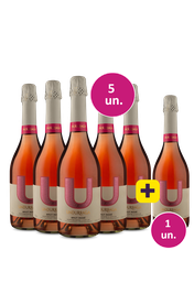 Kit 5 + 1 - Espumante U By Undurraga Rose Brut + 1 garrafa de brinde - Exclusivo WE