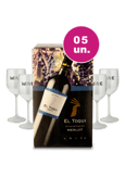 Kit Especial - El Toqui 2 L + 4 Taças de Acrílico