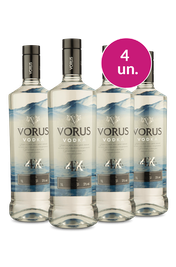 Kit 4 - Vodka Vorus 1l - Exclusivo We