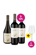 Kit 3 - Degustação Partridge Reserva + Taça de Cristal Grátis