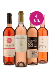 Kit 4 - Vinhos Ros&eacute;s por R$25,90