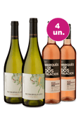 Kit 4 - Metropolitano Chardonnay e Marqués Garnacha Rosé
