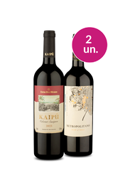 Kit 2 - Wine Pendura - Kaip&uacute; e Metropolitano
