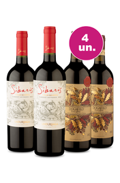 Kit 4 - Encontro de Campe&otilde;es: Sibaris Cabernet e Carpineto Rosso Toscano