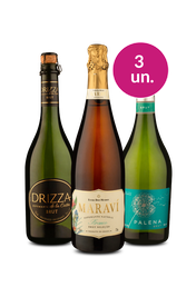 Kit 3  - Espumantes por R$44 por Garrafa - Oferta Absurda