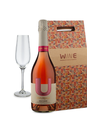Kit Especial - Presenteando com Espumante U By Undurraga e Taça de Cristal
