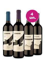Kit 4 - Degustação Tintos - Lançamento Condor Peak