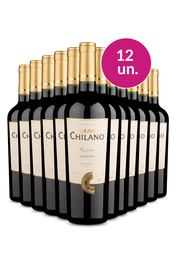 Kit 12 - Chilano Reserva Valle De Colchagua Carm&eacute;n&egrave;re - Exclusivo We